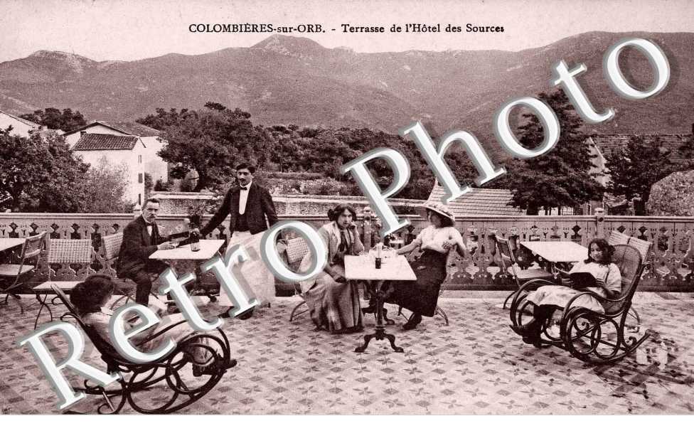 Terrasse de l'hotel des sources