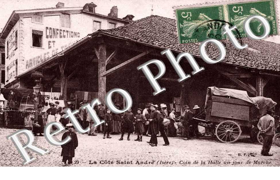 coin de la halle un jour de marche