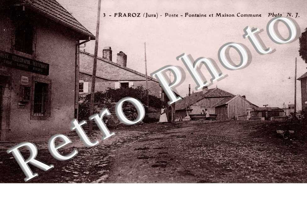 Poste, Fontaine et Maison Commune