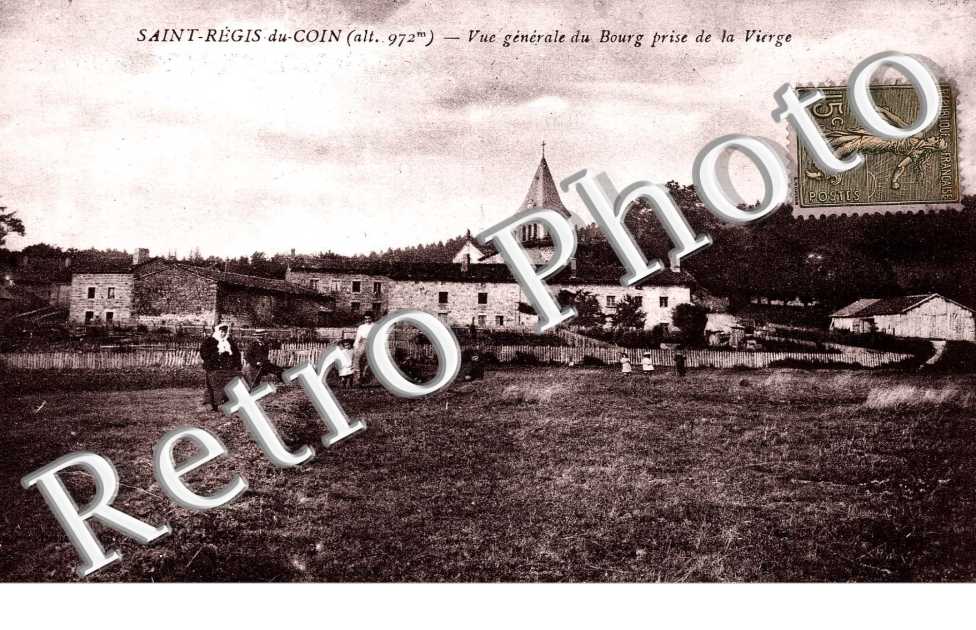 vue generale prise du bourg de la Vierge