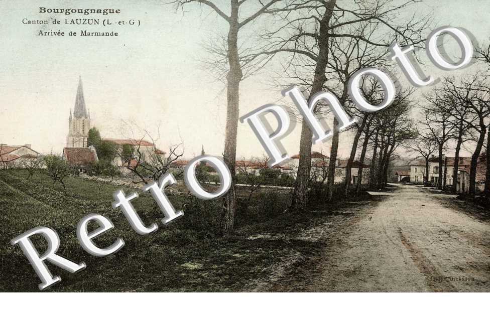 bourgougnague -    arrivee de Marmande