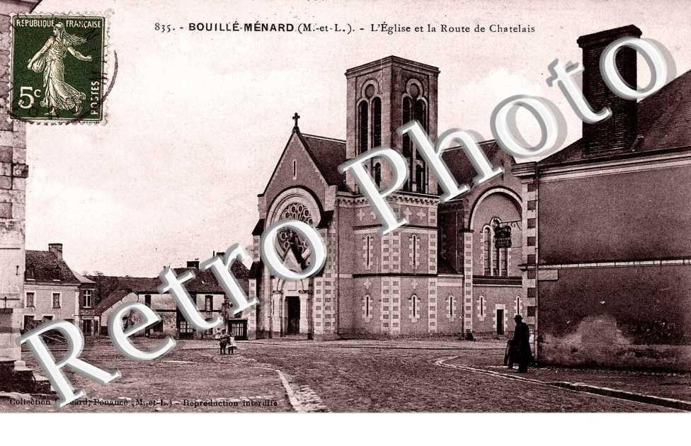 L'Eglise et la Route de Chatelais