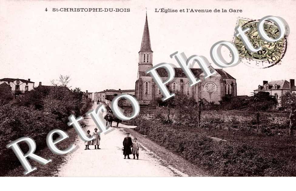 L'Eglise et l'Avenue de la Gare