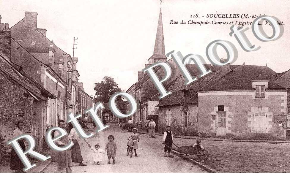 Rue du champ-de-course et l'eglise