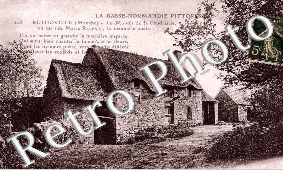 Paysage pris au moulin de Coudrairie ou est nee Marie Ravenel
