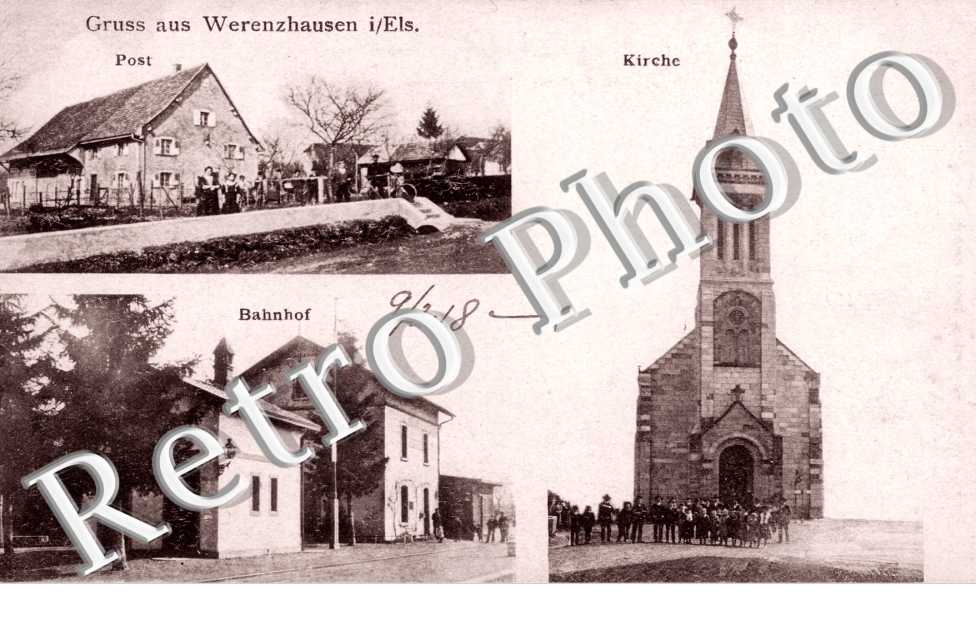 Post - Bahnhof - Kirche