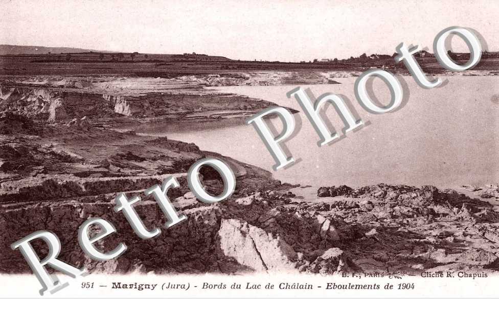 Bords du Lac de Chalain - Eboulements de 1904