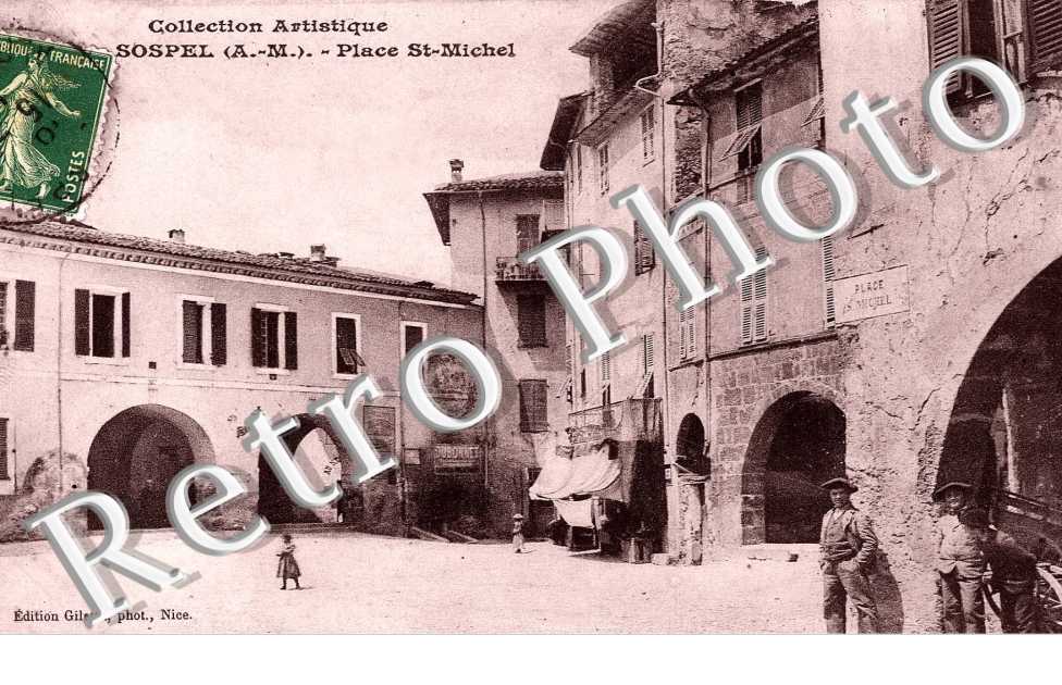 place Saint-Michel (carte colorisee)
