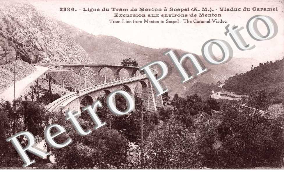 Viaduc du Caramel Ligne du tram de Menton a Sospel