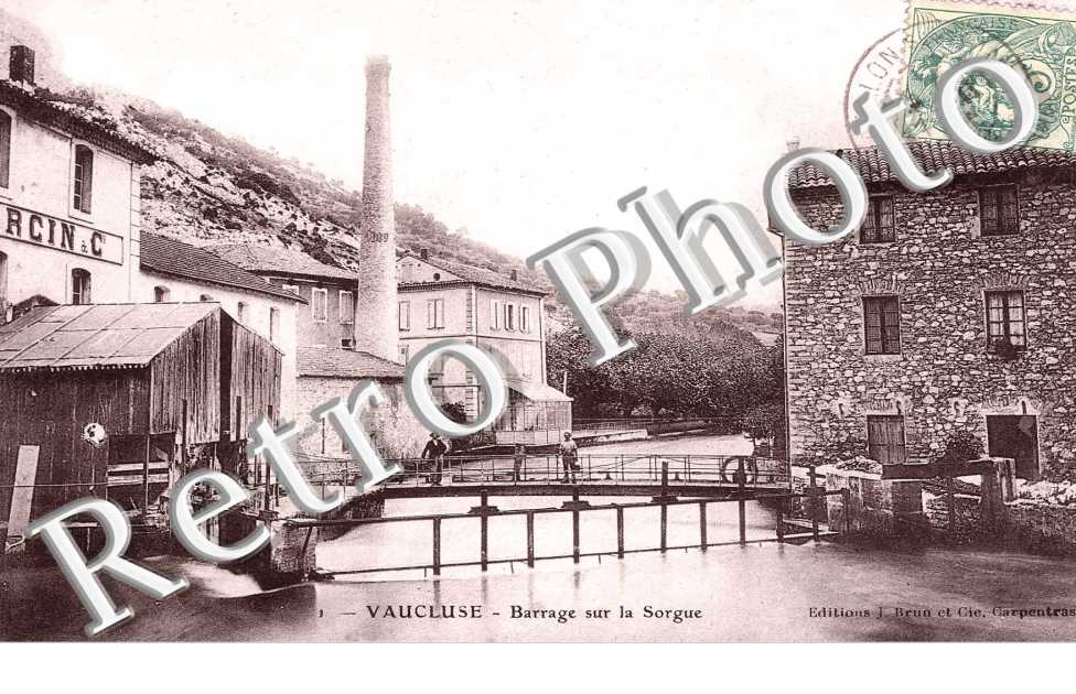 VAUCLUSE barrage sur la Sorgue