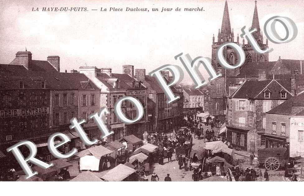 la place Ducloux, un jour de marche