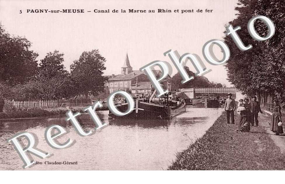 canal de la Marne au Rhin et pont de fer 