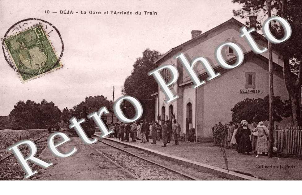 La gare et l'arrivee du train