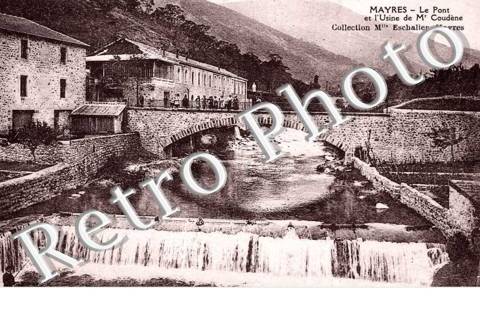 Le pont et l'usine de Mr Coudene