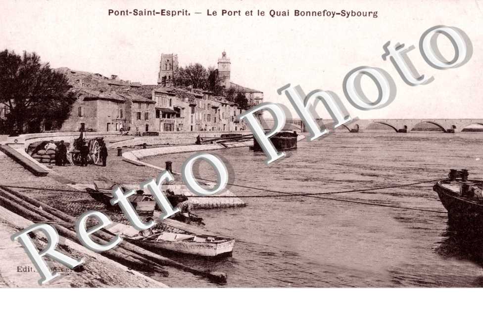 le port et le quai bonnefoy-sybourg