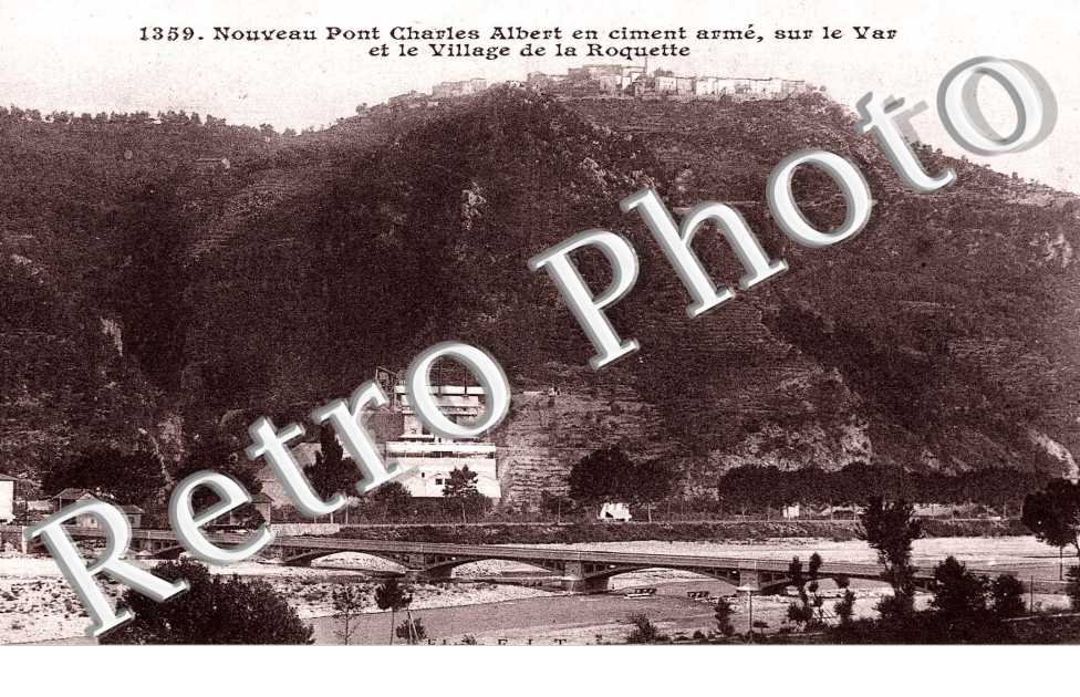 Pont Charles Albert et le Village