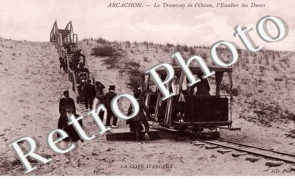 Le tramway de l'ocean, l'escalier des dunes.