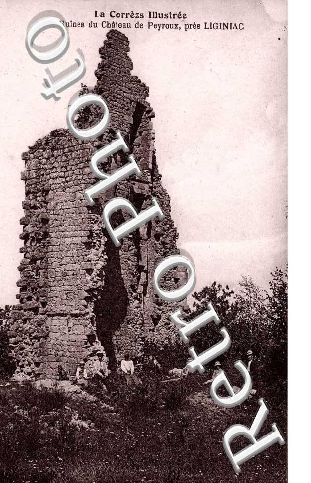 ruines du chateau de Peyroux