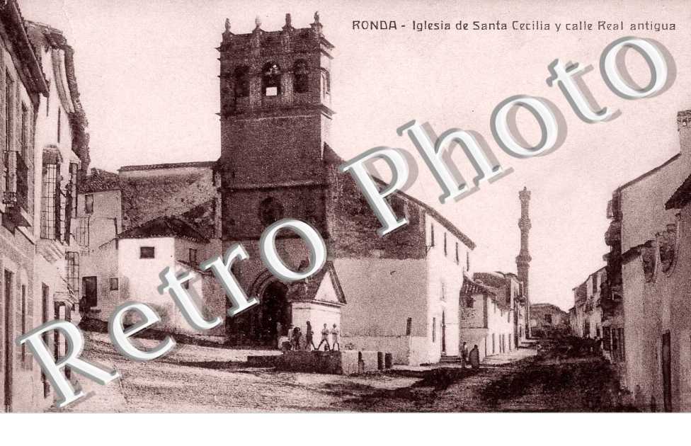 iglesia de Santa Cecilia y calle Real antigua