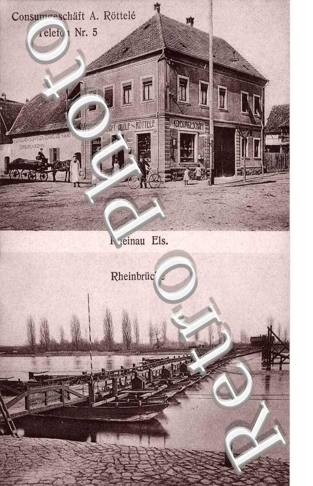 Consumgeschaft A. Rottele - Rheinbrucke