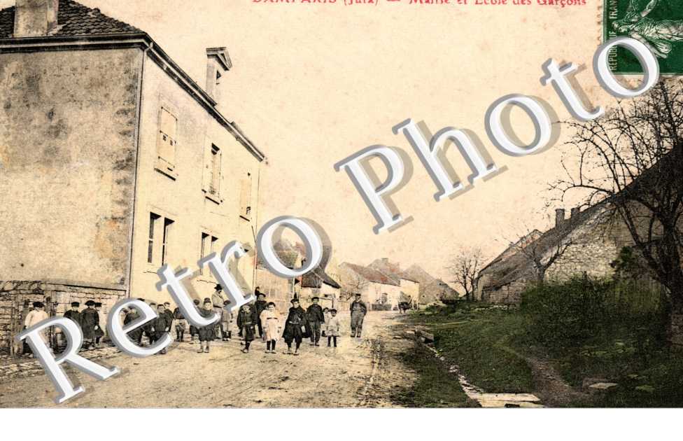 mairie et ecole des garcons (carte couleur)
