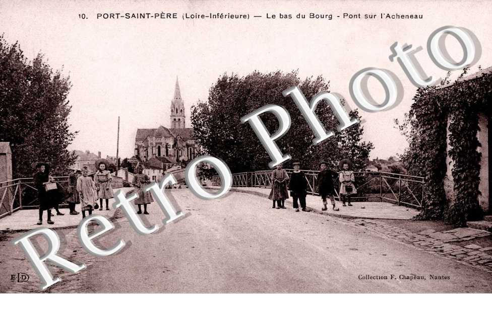 le bas du bourg, pont sur l'Acheneau