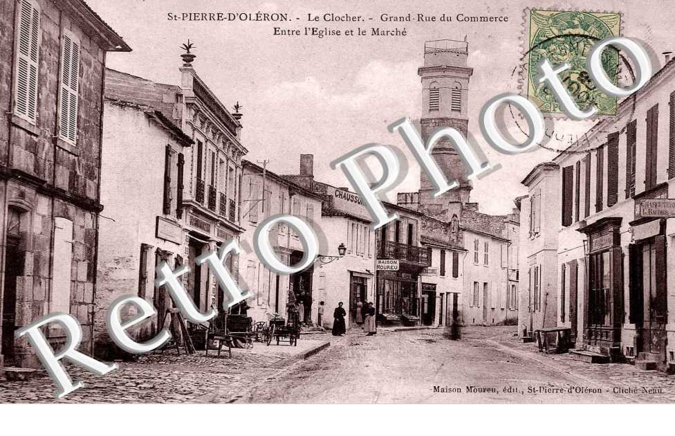 le clocher - grand rue du commerce - entre leglise et le marche