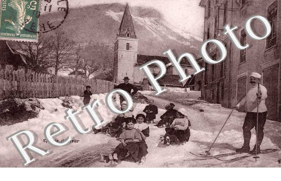 en luge dans une rue