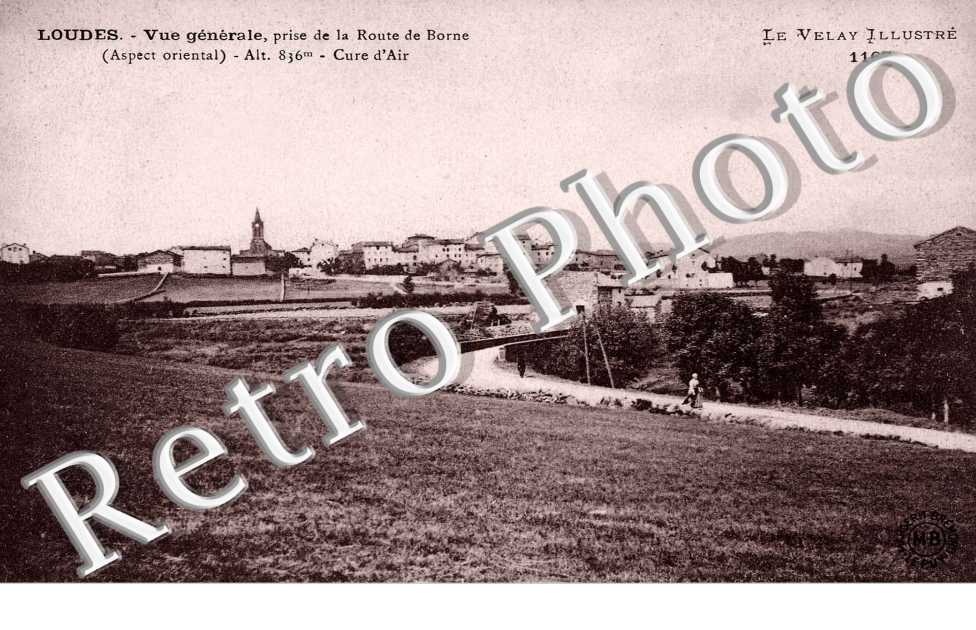 vue générale prise de la route de Borne