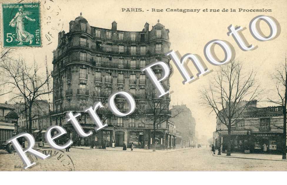 rue Castagnary et rue de la Procession