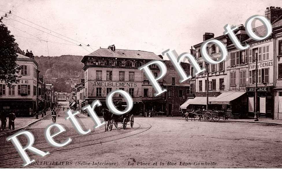La place et la rue leon Gambetta