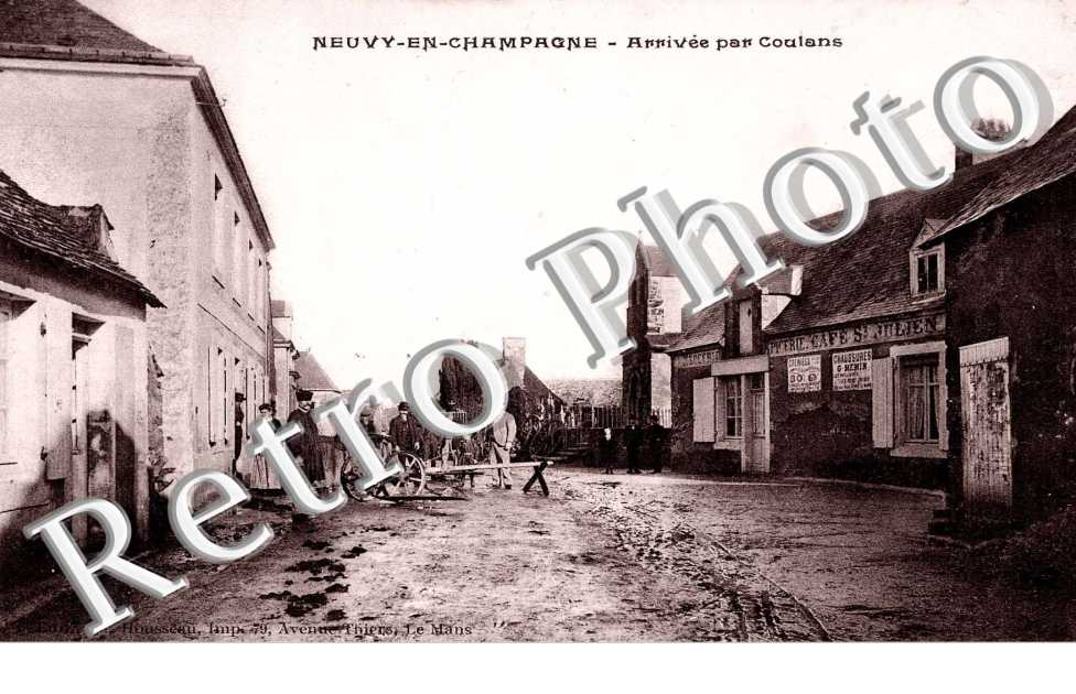 arrivée par Coulans