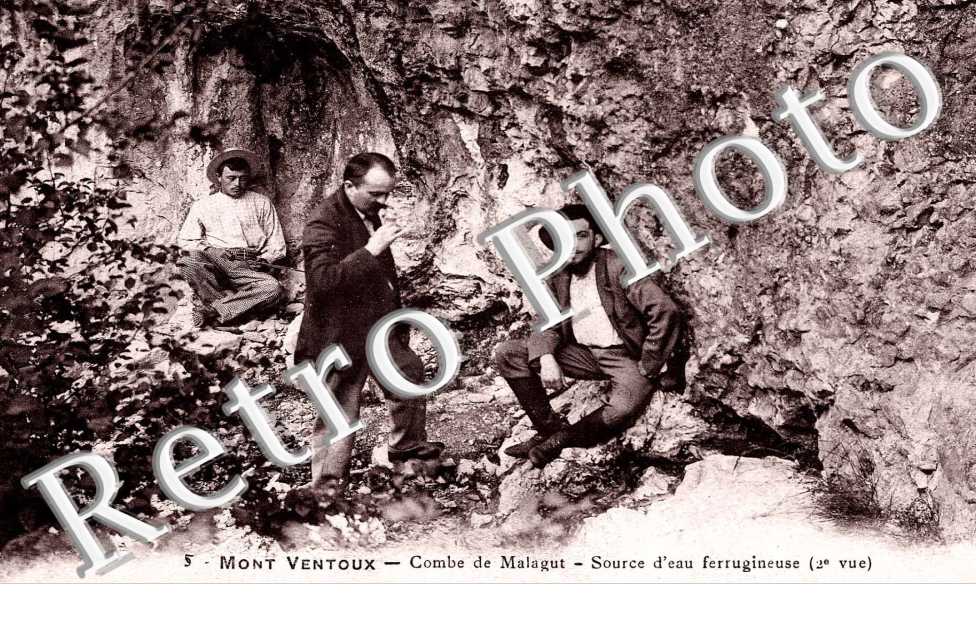 Mont Ventoux - Combe de Malagut -  Source d'eau Ferrugineuse