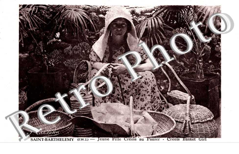 JEUNE FILLE CREOLE AU PANIER