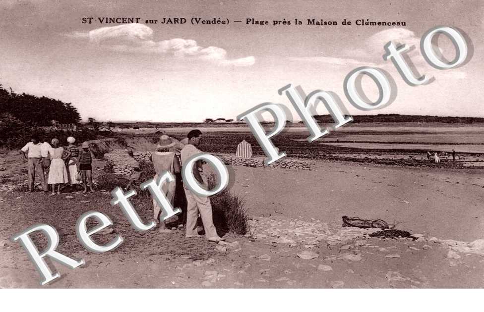 Plage près la maison de Clémenceau