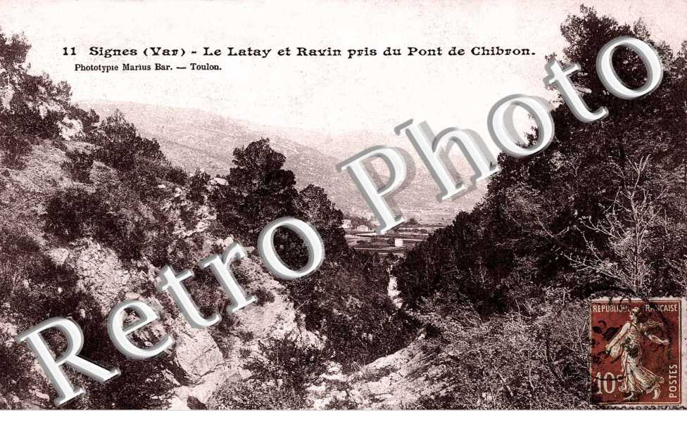 Le Latay et le ravin du pont de Chibron