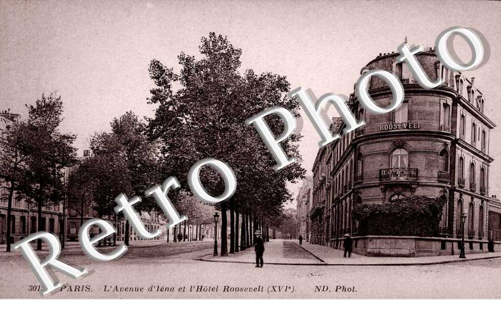 l'avenue d'Iena et L'HOTEL ROOSEVELT