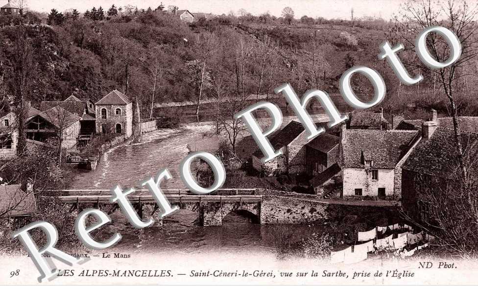 vue sur la sarthe prise de l'eglise