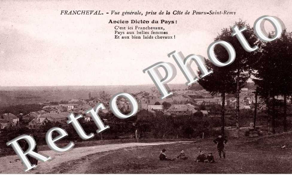vue generale prise de la cote de Pouru-Saint Remy