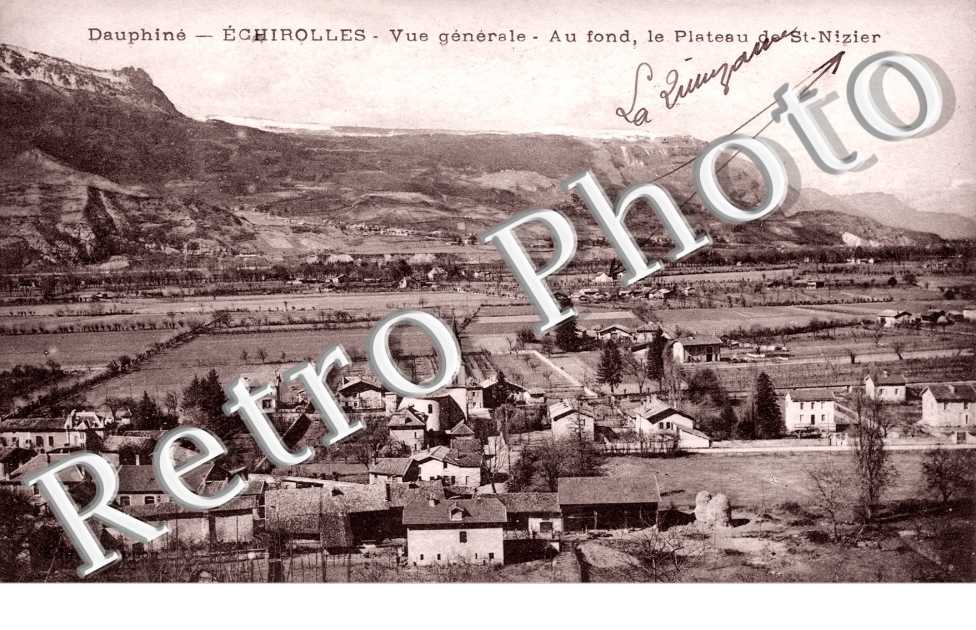Vue générale, au fond le plateau de St-Nizier