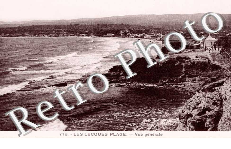 Les Lecques - la plage vue generale