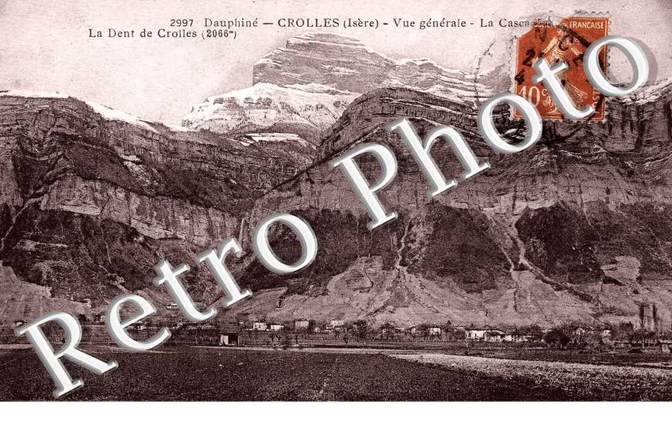 Vue generale, la Cascade et la Dent de Crolles