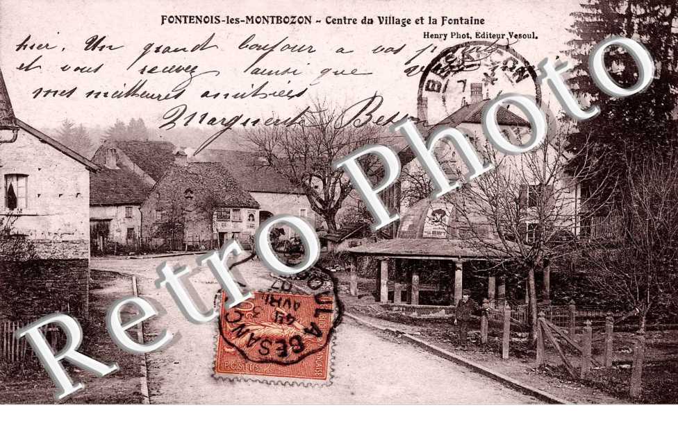 centre du village et la fontaine