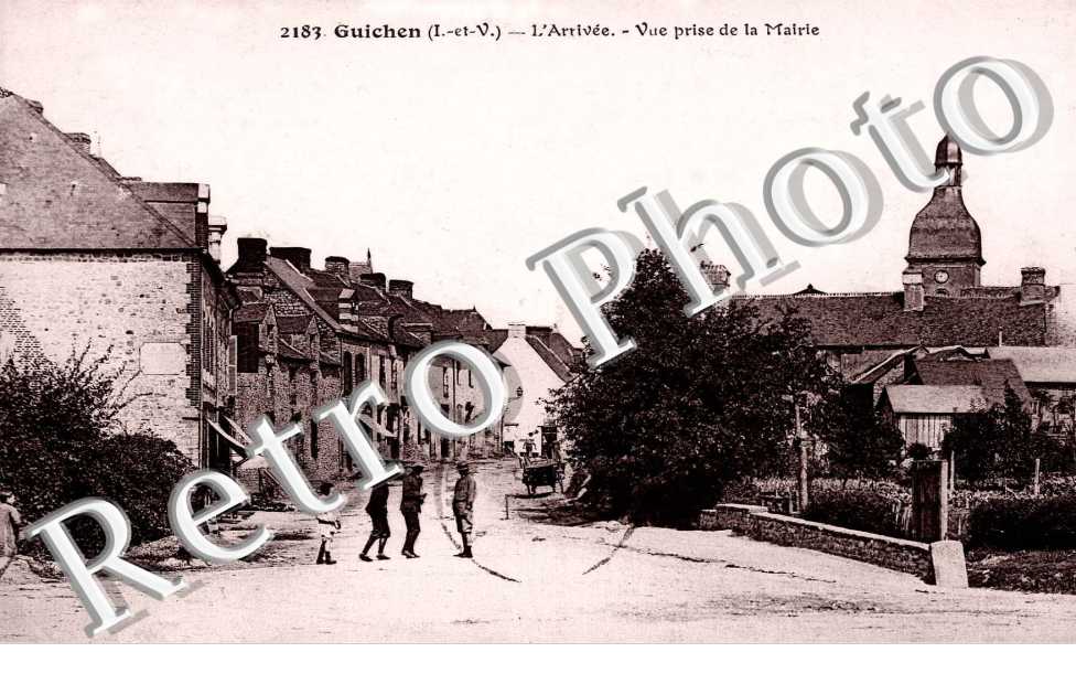 l'arrivee, vue prise de la mairie