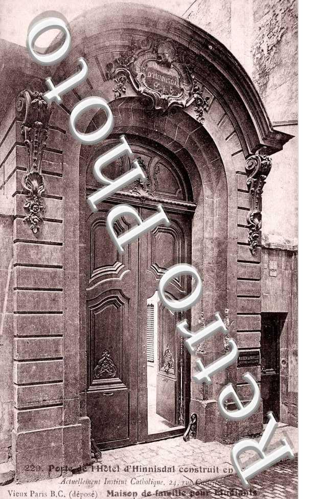 Hotel des Comtes d'Hinnisdal 24 rue  Cassette