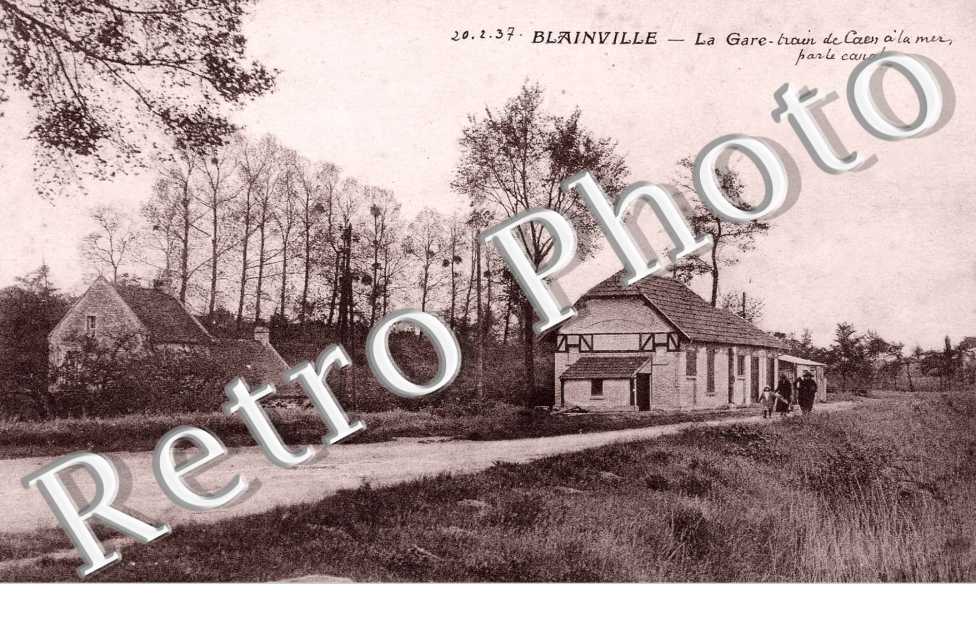 la gare train de Caen a la mer par le canal