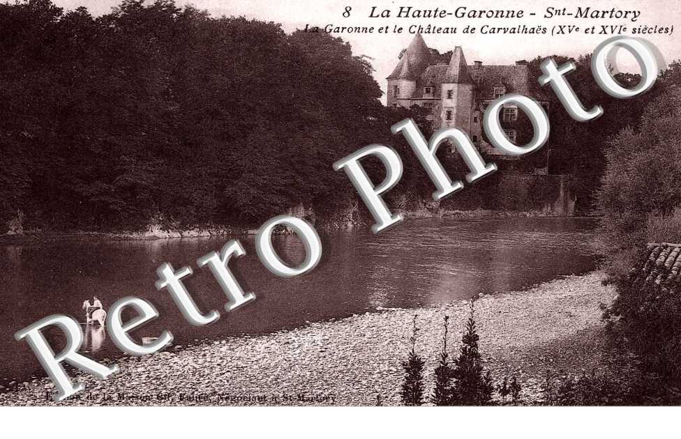 la Garonne et le chateau de Carvalhaës