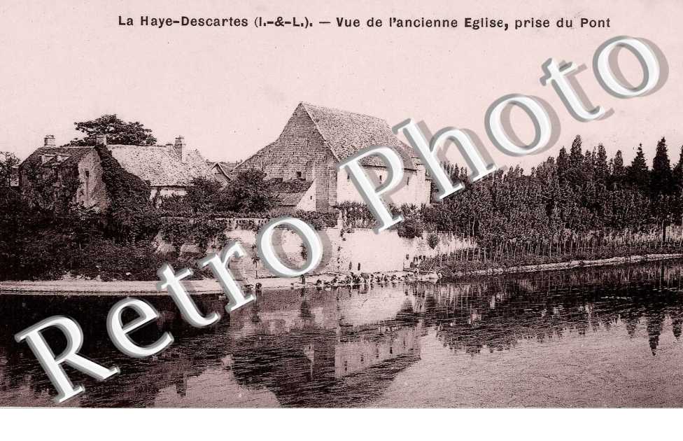 la haye, vue de l'ancienne eglise, prise du pont  