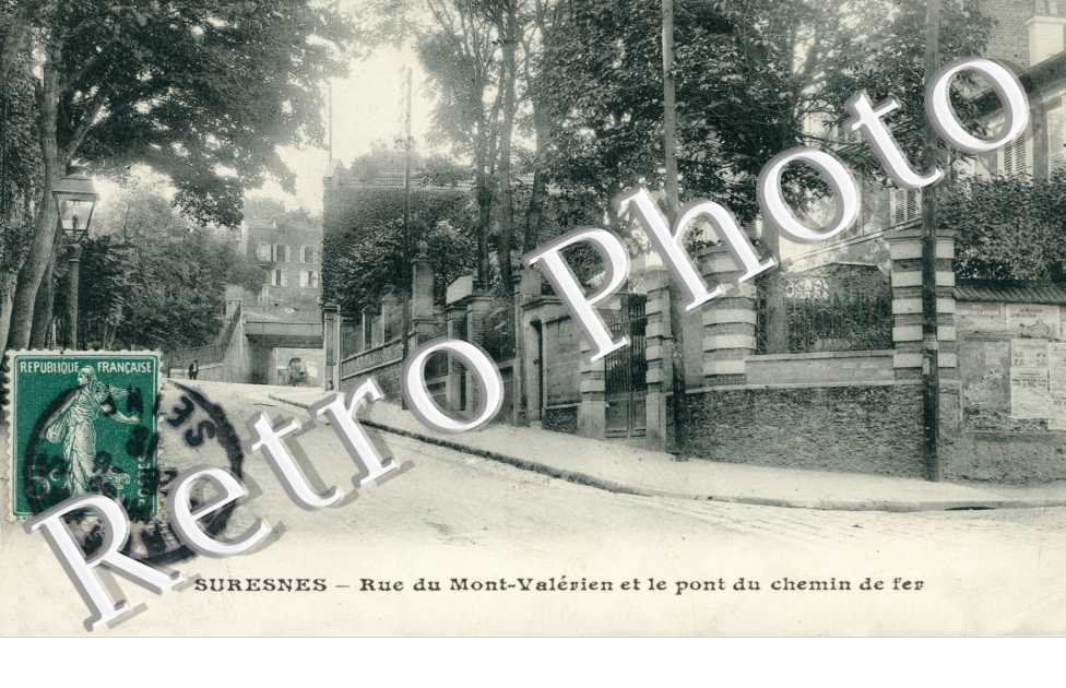 Rue du Mont Valerien et le Pont du Chemin de Fer