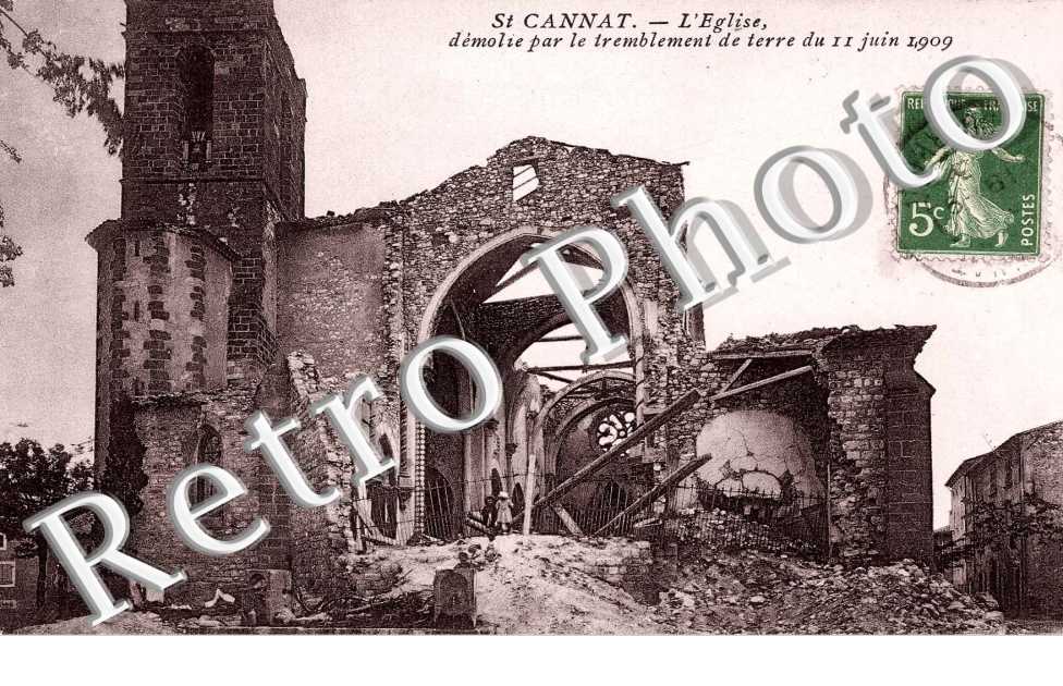 L'eglise demolie par le tremblement de terre 1909